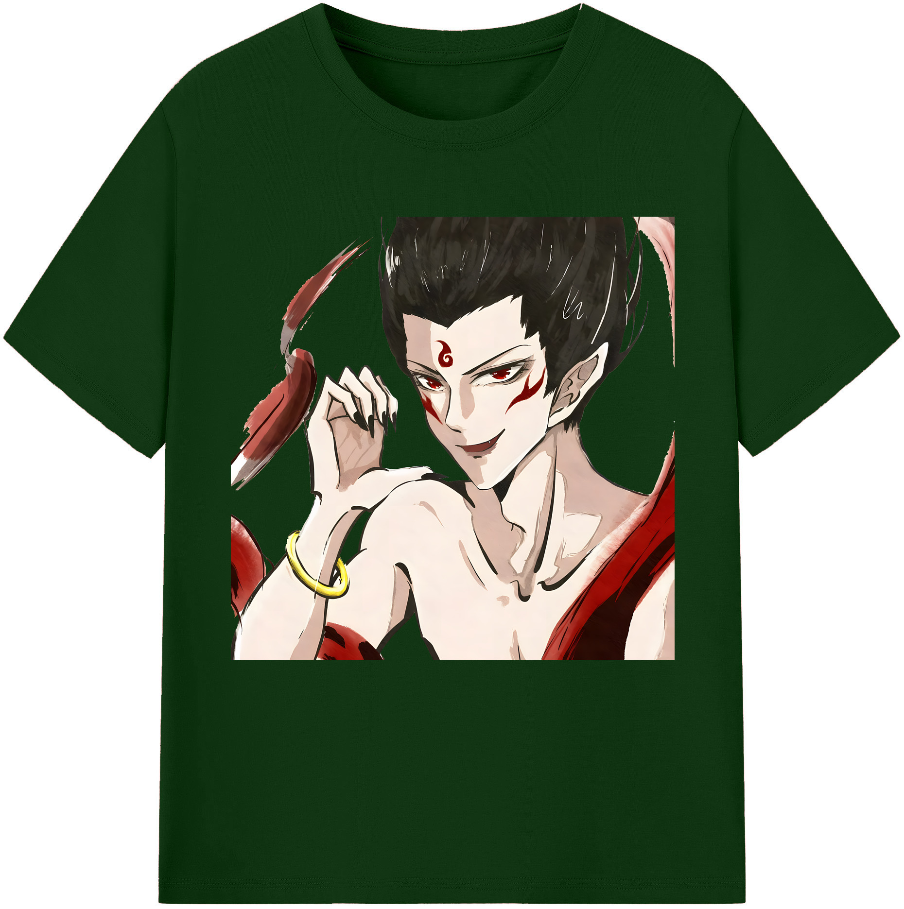 （画像用） Ne Zha 2 ナタ 魔童の大暴れ 綿100％半袖Tシャツ（フロントプリント）